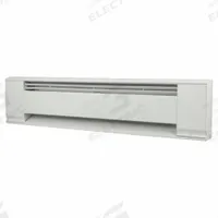 MARKEL Electric Baseboard Heater: Commercial Grade, 600 W, Thermostat Included, White, 120 V (MPN 3706E-036T). Key specifications — Thermostat Included: Thermostat Included; Duty Rating: Commercial Grade; Housing Style: Conventional; Wattage Output: 600 W; Housing Color: White; Voltage: 120 V; Brand: MARKEL.