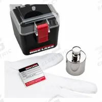 RICE LAKE WEIGHING SYSTEMS Calibration Weight Kit: 10 kg Nominal Mass, Cylinder Calibration Wt, 4 (MPN 82717). Key specifications — Kit Contents Included: Case; Brand: RICE LAKE WEIGHING SYSTEMS; Calibration Weight Material: Stainless Steel.