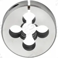CLE-LINE Round Threading Die: 3/8"-16 UNC, 1 1/2 in OD, Adj, High Speed Steel (MPN C65855)
