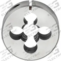 CLE-LINE Round Threading Die: 3/8"-16 UNC, 1 1/2 in OD, Adj, High Speed Steel (MPN C65855)