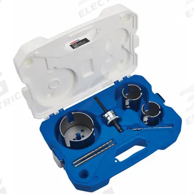 LENOX Hole Saw Kit: 7 Pieces, 2 7/16 in Max. Cutting Dp - Multi-Material-Cutting Hole Saw Kits