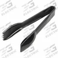 CARLISLE Salad Tongs: 6 7/16 in Overall Lg, Black, NSF Certified, Plastic, 1 5/16 in Overall Wd (MPN 460603). Key specifications — Dishwasher Safe: No; Brand: CARLISLE; NSF Certified: Yes; Blade Material: Plastic.