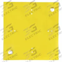 GARLOCK SAFETY SYSTEMS Guardrail: 26 in x 4 1/2 in, Permanent, Base Plate, RailGuard 200, Hardware (MPN 405635). Key specifications — Fold-Down Capable: No; Guardrail Component: Base Plate; Material: Steel; Color: Yellow; For Use With: RailGuard 200; Includes: Hardware; Installation Type: Permanent; Sub-brand: Fit-Rite.