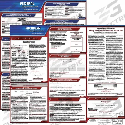 JJ KELLER Labor Law Poster: MN, English, Plastic, 20 in x 24 in - State & Federal Labor Law Poster Sets