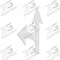 RAE Preformed Thermoplastic Pavement Markings: Left Combo Arrow, White, 12 3/4 ft Lg, 7 ft Wd (MPN PR-TH-3553). Key specifications — Legend: Left Combo Arrow; Brand: RAE; Color: White; Adhesion Method: Hand Torch; Material: Thermoplastic.
