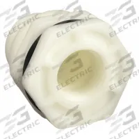 HAYWARD Bulkhead Tank Fitting: Polypropylene Body, 3/4 in Female NPT Threaded Inside, FKM Gasket (MPN BFAS3007TFS). Key specifications — Fitting Material: Polypropylene; Brand: HAYWARD.