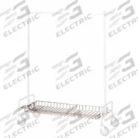 R&B WIRE PRODUCTS INC. Basket Shelf: Rod Design (No ) Hooks, 48 in Overall Wd, Silver, Chrome (MPN 782). Key specifications — Color: Silver; Compatible with Grainger Part Number: 143J47; Finish: Chrome.