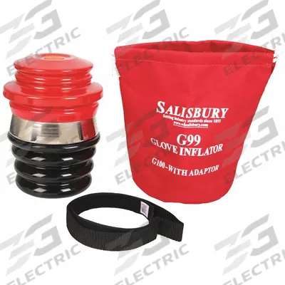 SALISBURY Electrical Glove Inflator Kit: Carry Bag/Glove Adapter/Inflator Strap - Inflator Kits for Electrical Glove