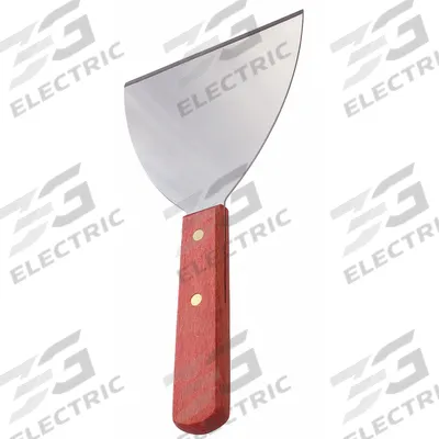 CRESTWARE Hand Scraper: 9 1/2 in Overall Lg, 5 in Blade Wd, 4 in Blade Lg, Stainless Steel - Grill Scrapers