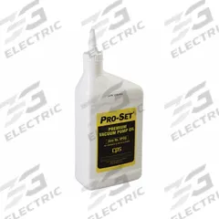 PRO-SET Vacuum Pump Oil: 1 qt, 216°C Flash Point (MPN VPOQ)
