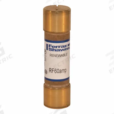 MERSEN Fuse: Class H, RF Series, Fast-Acting, 60 A, 250 V AC - Fast-Acting Cylindrical Fuses