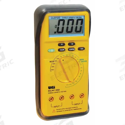 UEI TEST INSTRUMENTS Cable Length Meter: Measure Copper and Aluminum Cables, 30,000 ft, 26 ga - Digital Wire Length Meters
