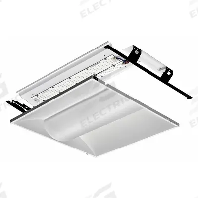 LITHONIA LIGHTING LED Troffer Retrofit Kit: 2 ft Lg, 2 ft Wd, 3,821 lm, 4000K, 29.5 W - LED Center-Basket Troffer Retrofit Kits
