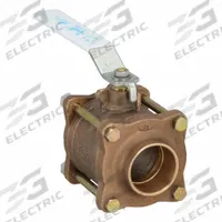 APOLLO Manual Two-Way Ball Valve: 2 1/2 in Size, Bronze, Straight, Sweat x Sweat, Three-Piece, Lever (MPN 82LF20901). Key specifications — Brand: APOLLO; Handle: Lever.