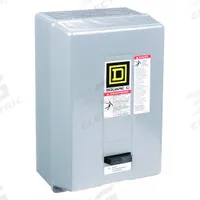 SQUARE D Magnetic Motor Starter: Non-Reversing, 2 Poles, NEMA Size 2, 45 A, 240V AC Coil (MPN 8536SDG6V03). Key specifications — Brand: SQUARE D; Coil Voltage: 220/240V AC; Phase: Single; Operator: None; Terminal Connection Type: Screw Clamp Terminals; Includes Pilot Light: No; Operator Controls: None; Auxiliary Contacts Included: No Auxiliary Contacts Included.