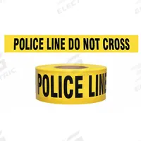 APPROVED VENDOR Barricade Tape: 1,000 ft Lg, 3 in Wd, Police Line Do Not Cross Legend, Polyethylene (MPN B3103Y12). Key specifications — Tape Message: Police Line Do Not Cross; Message Color: Black; Brand: APPROVED VENDOR.