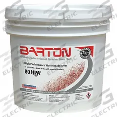 BARTON Blast Media: Garnet, 80 Mesh, 55 lb (MPN 60806103). Key specifications — Manufacturer Part Number: 60806103; Brand: BARTON.