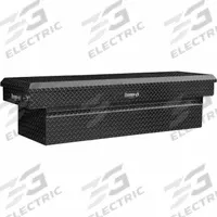 BUYERS PRODUCTS Crossover Truck Box: Crossover Truck Box, Single Lid Lid, 71 in Overall Wd, Aluminum (MPN 1729445). Key specifications — Color: Gloss Black; Brand: BUYERS PRODUCTS.