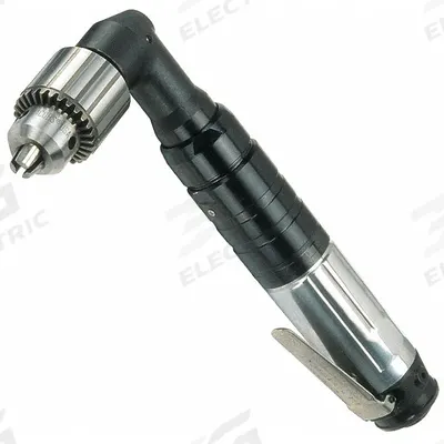 INGERSOLL RAND Air-Powered Drill: 3/8 in Chuck, 900 RPM, 0.75 hp, Keyed - Right-Angle Air-Powered Drills