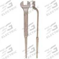 AMPCO Spud Wrench: Aluminum Bronze, Natural, 18 mm Head Size, 7/8 in Offset, 7/16 in Head Thick (MPN W-2218). Key specifications — attr309910: Natural; attr309909: Aluminum Bronze; attr324944: AMPCO.