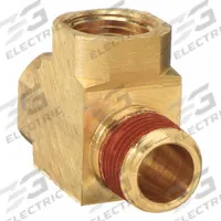 PARKER Metal Pipe Tee: Tee, 3/4 in x 3/4 in x 3/4 in, 1,000 psi, 2 33/64 in Lg, C37700 Brass (MPN VS2225P-12). Key specifications — Maximum Operating Pressure: 1,000 psi.