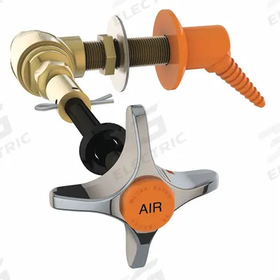 INSTOCK Fume Hood Fitting: Fume Hood Fittings, 2 3/4 in Overall Wd, 20 in Overall Lg