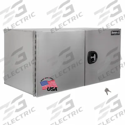 BUYERS PRODUCTS Underbody: Underbody Truck Box, Double Barn Doors Door, 24 in Overall Dp - Double Barn-Door Boxes
