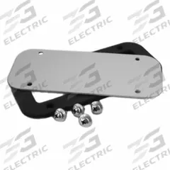 HAMMOND Gland Plate: 5.06 x 1.5 in Gland Plate Opening Size, Gray, 12/4, Steel, Powder Coated, Steel (MPN GP063LG). Key specifications — Color: Gray; Brand: HAMMOND; Finish: Powder Coated; For Hole Type: Rectangular Cutout; Includes: Cutout Template; Material: Steel; NEMA Enclosure Rating: 12; Overall Dimensions: 6.31 x 2.75 in.
