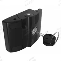 Slide Door Latch - Locking: 96 mm x 31.6 mm x 78 mm, 15 Series/40 Series/45 Series, Black, Aluminum (MPN 957415). Key specifications — Keying: Keyed Alike; Brand: FATH INC.; Material: Aluminum; Product Type: Slide Door Latch - Locking; Finish: Powder-Coated; Includes Fasteners: No; System of Measurement: Metric; For Extrusion Profile Type: Triple.