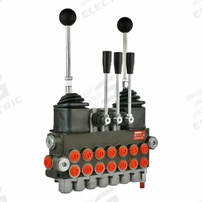 CHIEF Hydraulic Directional Control Valve: Four-Way / Three Positions, Tandem Center - Manual Spool Monoblock Valves