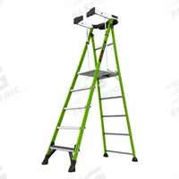 LITTLE GIANT Platform Stepladder: 5 ft Ladder Size, Fiberglass, 375 lb Load Capacity, 37 lb Wt (MPN 19305). Key specifications