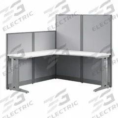 BUSH BUSINESS FURNITURE Modular Cubicle Workstation: 63 in Overall Ht, 64 in Overall Wd, White (MPN WC36194-03K). Key specifications — Brand: BUSH BUSINESS FURNITURE; Office Cubicle Color: White.