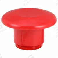 SIEMENS Mushroom Head: 30 mm Panel Size, Non-Illuminated, Non-Metallic, Red (MPN 52RC3D2). Key specifications — Manufacturer Part Number: 52RC3D2; Compatible Operator Illumination: Non-Illuminated; Compatible with Series: 52BP; Head Attachment Type: Screw-On; Head Material: Plastic; Brand: SIEMENS.