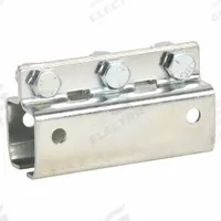 GLEASON Festoon Track Splice: 4 in Overall Lg (MPN C35-CP-01). Key specifications — Brand: GLEASON; Material: Steel; Product Type: Coupler.