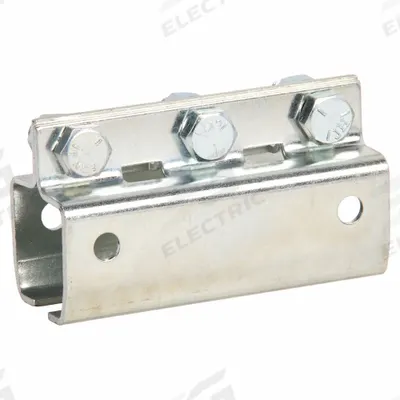 GLEASON Festoon Track Splice: 4 in Overall Lg (MPN C35-CP-01) - Track Couplers for Festoon Systems