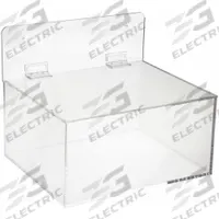 All Purpose Dispenser: Table/Wall, 11 1/2 in x 11 1/2 in x 9 1/2 in, Acrylic, Clear (MPN 30ZE62). Key specifications — Dispensing Method: Hinged Top; Mounting Location: Wall; Material: Acrylic; Products Dispensed: Hairnets (Bulk); Dispenser Features: Freestanding Base; Dispenser Layout: 1 Compartment; Dispenser Style: Tray; Brand: CONDOR.