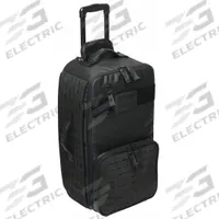 MERET USA Roller Bag: 15 in L x 10 1/2 in W x 24 1/2 in D, Tarpaulin, Black, 11-20 in/21-30 in (MPN M8107TB). Key specifications — Color: Black; Closure Type: Zipper; Features: Zippered Internal Mesh Compartments; Brand: MERET USA.