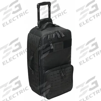 MERET USA Roller Bag: 15 in L x 10 1/2 in W x 24 1/2 in D, Tarpaulin, Black - Medical Backpacks