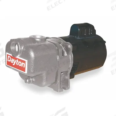 Dayton Centrifugal Pump: 115/230V AC, 78 ft Max Head - 1/8 to 1 HP Self-Priming Centrifugal Pumps