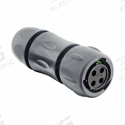 SOURIAU Electrical Connector: Trim Trio UTSX 12, Plug with Cable Gland, 4 Contacts - Trim Trio UTSX Harsh Environment Circular Connectors