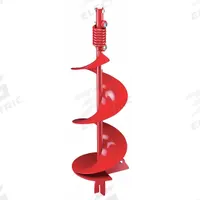 ECHO Earth Auger: 34 in Overall Lg, 10 in Overall Dia, Steel, Powder Coated, Clockwise Rotation (MPN 99944900200). Key specifications — Brand: ECHO; Driveshaft Connection Shape: Round; Finish: Powder Coated; Material: Steel; Rotation: Clockwise.