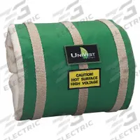 UNITHERM Insulated Pipe Jacket: For 57 in to 63 in Circumference, Ceramic Fiber, 14 in Cover Wd (MPN UVST 6814). Key specifications — Color: Green; Cover Type: Insulation Jacket; Fastening System: Buckled Strap; For Valve Type: Universal; Jacket Material: Teflon Coated Fiberglass Cloth; Brand: UNITHERM; For Fitting Type: Straight Pipe Sections.