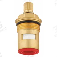 KISSLER Cartridge: For Gerber Ceramic Cartridge Series, Use with Hot Water, Brass, Brass (MPN 86-987). Key specifications — Compatible Series: Gerber Ceramic Cartridge; For Water Temperature: Hot; Compatible Brand: Gerber; Product Type: Cartridge; Includes: (1) Cartridge; Material: Brass.
