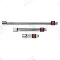 GEARWRENCH Socket Extension Set: 3/8 in Input Drive Size, 3/8 in Output Drive Size, Locking Included (MPN 81202). Key specifications — attr1204978: Not Insulated; attr1204980: Locking Included; attr1204984: GEARWRENCH; attr1204970: Full Polish Chrome.