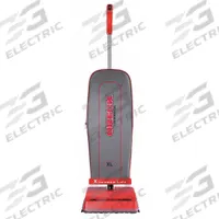 ORECK Upright Vacuum Cleaner: 12 in Cleaning Path Wd, 108 cfm Air Flow, 8 lb Wt, 40 ft Power Cord Lg (MPN U2000R-1). Key specifications — Vacuum Motor Type: Brushed; Includes Onboard Hose: Onboard Hose Included; Head Height Adjustment: 2 position; Brand: ORECK; Includes: Carrying Handle; Independent Brush Motor: No; Includes Battery & Charger: No; Broad Combined Bag/Bagless & HEPA: Standard Bag Vacuum.