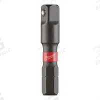MILWAUKEE Hex Drive Socket Adapter: 1/4 in Input Drive Size, Black Oxide, 1/4 in Output Drive Size (MPN 48-32-5020). Key specifications — attr1204900: Hex; attr1204904: Locking Not Included; attr1204910: MILWAUKEE; attr1204913: Black Oxide.