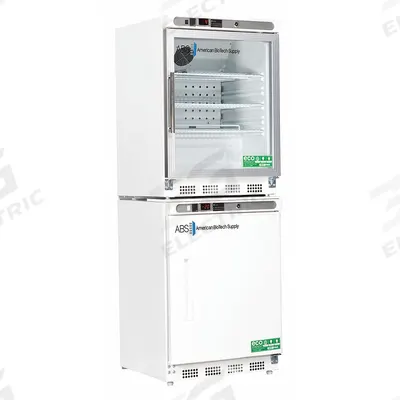 AMERICAN BIOTECH SUPPLY Refrigerator and Freezer: 4.6 cu ft Refrigerator Capacity, 2 Doors - General Purpose Lab Refrigerator-Freezers
