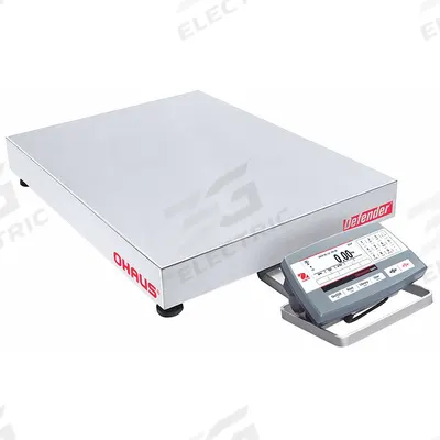 OHAUS Industrial Bench Scale: 18 in x 24 in, Not IP Rated, Front-Mounted - Bench Scales with Column-Mounted Indicator