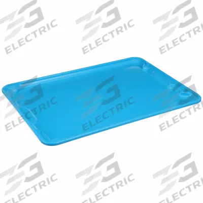MOLDED FIBERGLASS Lid: 25 1/4 in x 18 in, Blue - Lids for Extreme-Temperature Stacking & Nesting Totes