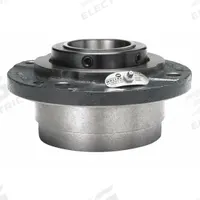 MOLINE BEARING Flange Bearing: Tapered Roller, 2 1/2 in Bore, Cast Iron, Set Screws, 7 5/8 in Lg (MPN 19331208). Key specifications — Bore Type: Cylindrical; Brand: MOLINE BEARING; Lubricant Material: Lithium Complex Grease; Mounting Bolt Size: 1/2 in; System of Measurement: Inch.